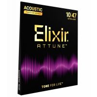 Elixir 21002 Attune, Phosphore Bronze, Extra Light, 10-47 - Vue 1